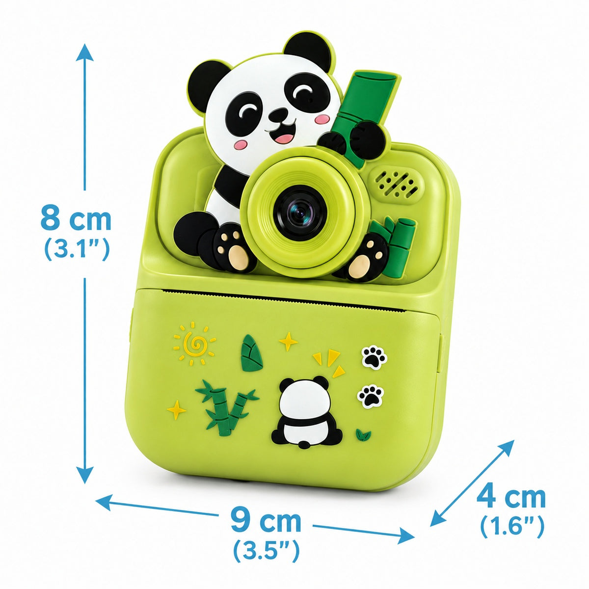 Cámara Infantil Instantánea Abuyita con Impresión Térmica, Juegos y Pantalla LCD 2.4''- Modelo Panda