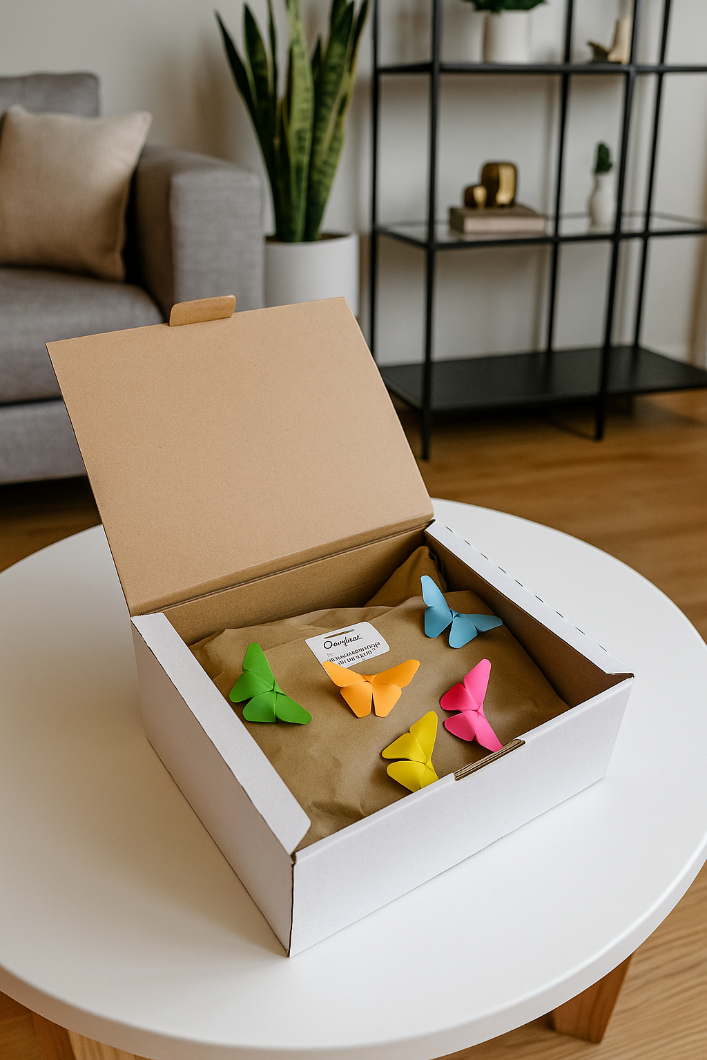 Conejita de Peluche “Comparte mis sueños” con Mariposas Origami – Regalo Perfecto para Niñas