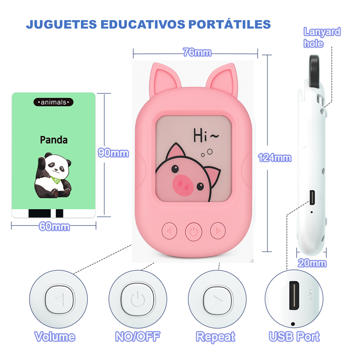 Flash Card Reader Infantil Abuyita – ¡Aprender inglés nunca fue tan divertido!