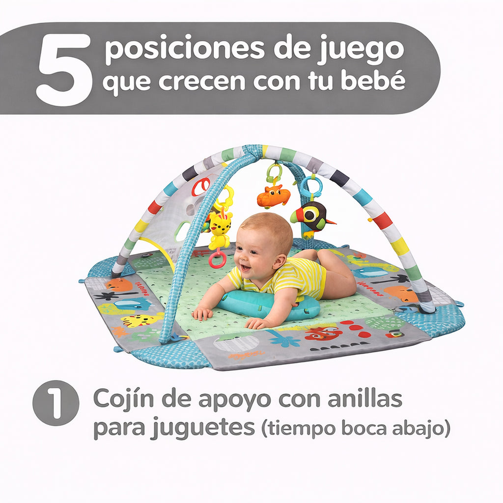 Gimnasio Evolutivo para Bebé 5 en 1 Abuyita – Un Espacio de Juego para Crecer, Explorar y Sonreír