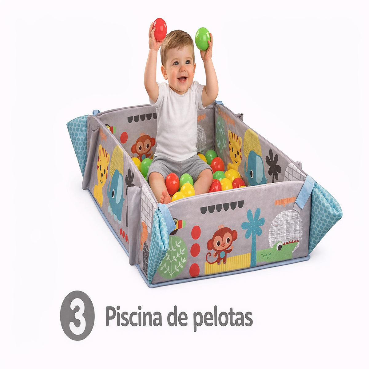 Gimnasio Evolutivo para Bebé 5 en 1 Abuyita – Un Espacio de Juego para Crecer, Explorar y Sonreír