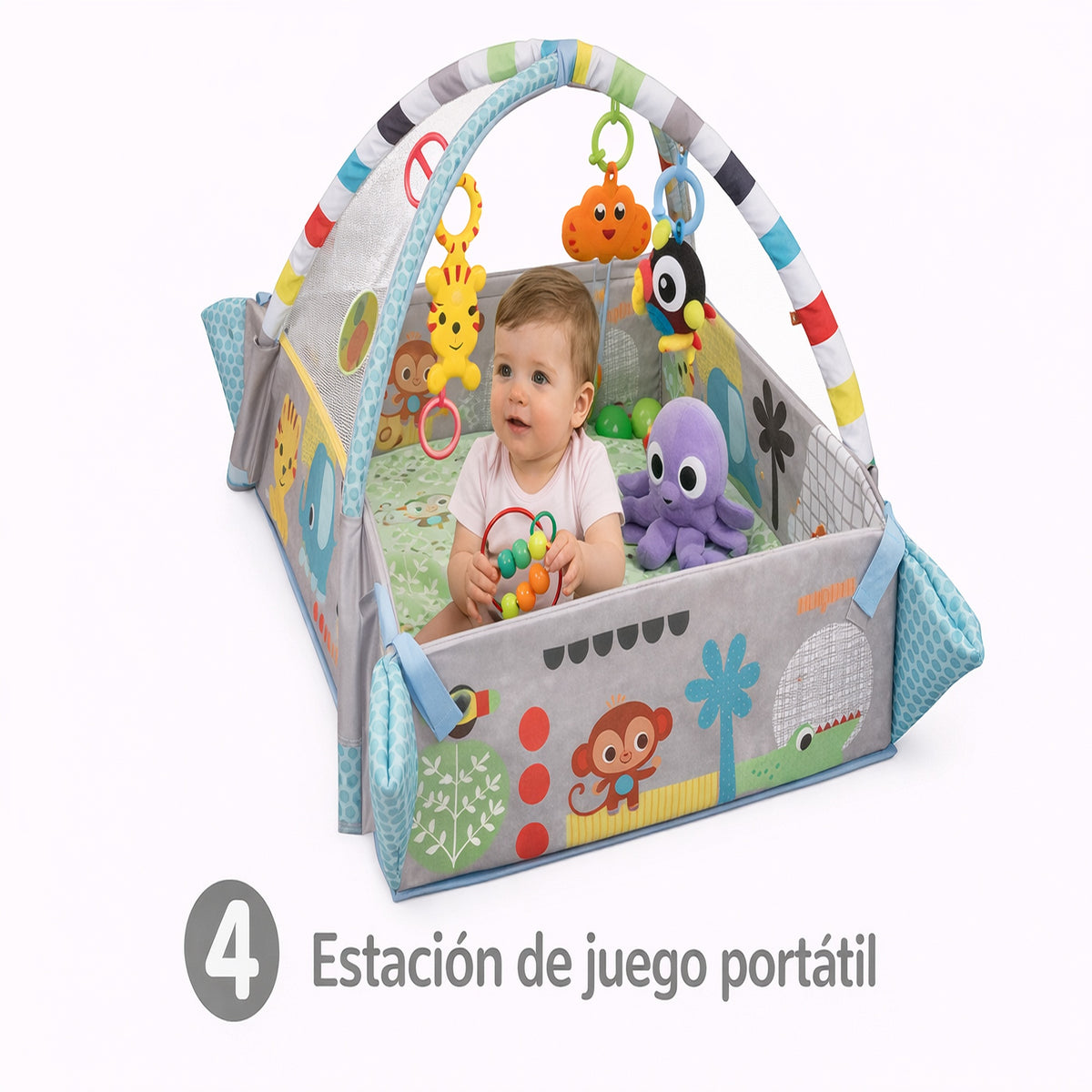 Gimnasio Evolutivo para Bebé 5 en 1 Abuyita – Un Espacio de Juego para Crecer, Explorar y Sonreír