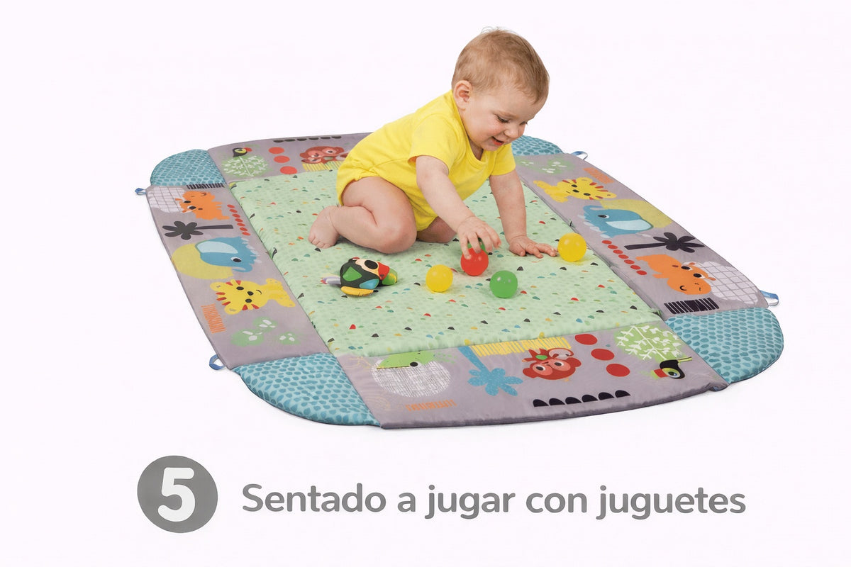 Gimnasio Evolutivo para Bebé 5 en 1 Abuyita – Un Espacio de Juego para Crecer, Explorar y Sonreír