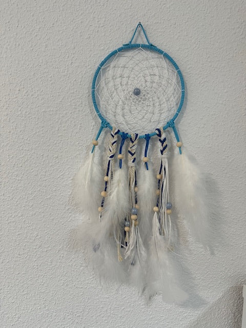 Atrapasueños Artesanal Abuyita (15 cm Dia)– Protector de Sueños Hecho a Mano, Colores Únicos y Energía Positiva