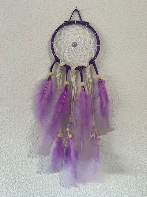 Atrapasueños Artesanal Abuyita (10 cm Dia) – Protector de Sueños Hecho a Mano, Colores Únicos y Energía Positiva