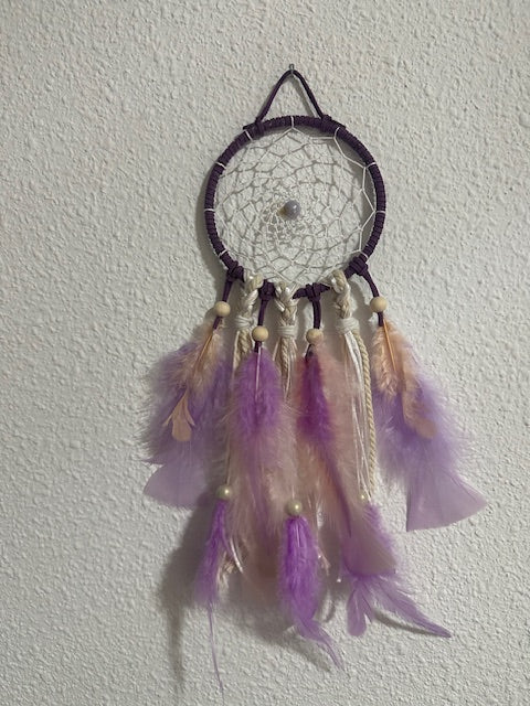 Atrapasueños Artesanal Abuyita (10 cm Dia) – Protector de Sueños Hecho a Mano, Colores Únicos y Energía Positiva