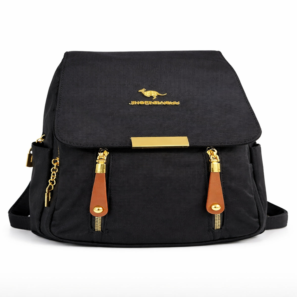 Mochila Negra Impermeable Elegante y Funcional