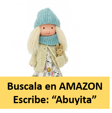 Muñeca Artesanal – Vestido Floreado la vendemos desde AMAZON