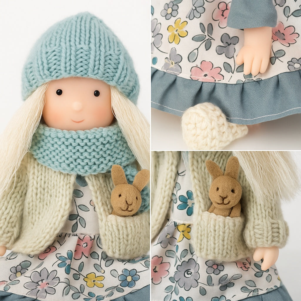Muñeca Artesanal – Vestido Floreado la vendemos desde AMAZON