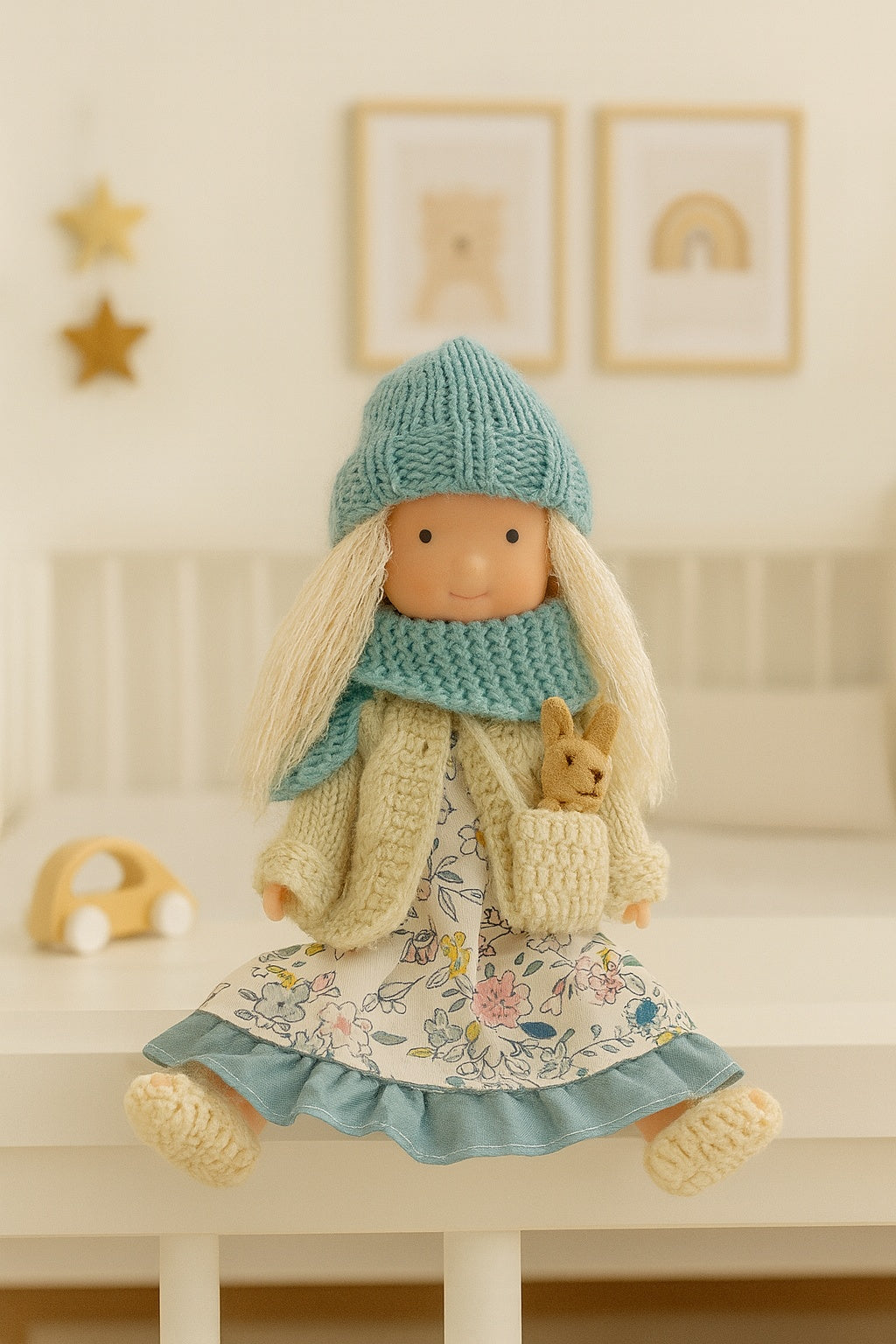 Muñeca Artesanal – Vestido Floreado la vendemos desde AMAZON
