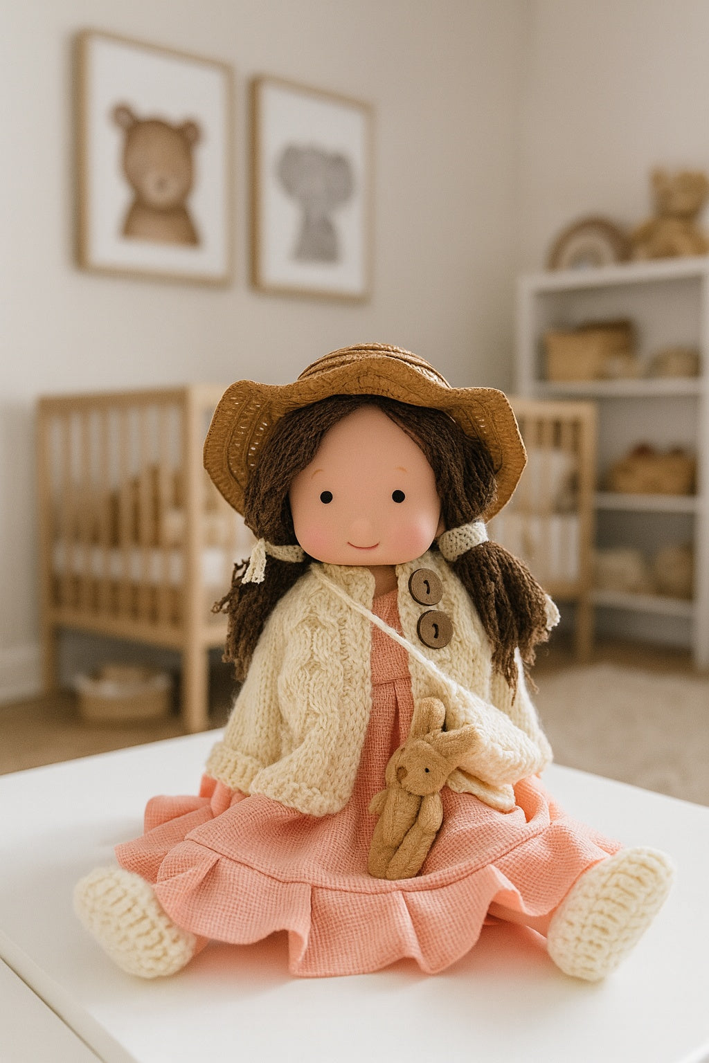 Muñeca Artesanal – Vestido Rosa la vendemos desde AMAZON
